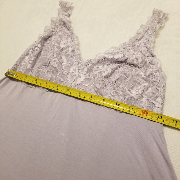 Vintage Nightgown Baby Doll Dress Lace Lilac Lavender Purple M/L - Picture 8 of 10
